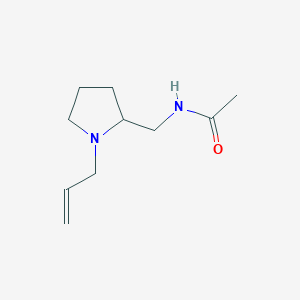 molecular formula C10H18N2O B12897144 N-{[1-(Prop-2-en-1-yl)pyrrolidin-2-yl]methyl}acetamide CAS No. 62922-47-8