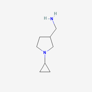 (1-Cyclopropylpyrrolidin-3-yl)methanamine