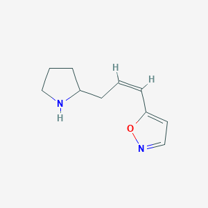 (Z)-5-(3-(Pyrrolidin-2-yl)prop-1-en-1-yl)isoxazole