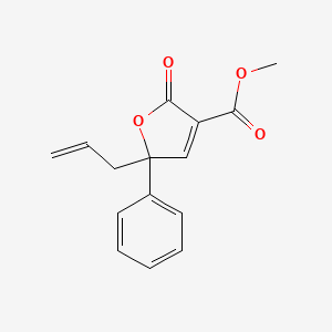 2,5-Dihydro-2-oxo-5-phenyl-5-(2-propenyl)-3-furancarboxylicacid,methylester