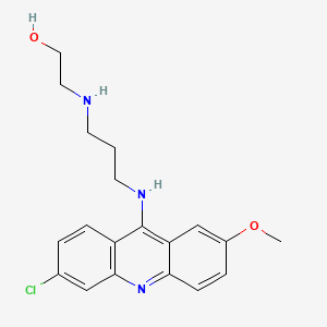 2-({3-[(6-Chloro-2-methoxyacridin-9-yl)amino]propyl}amino)ethanol