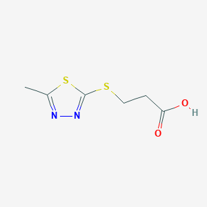 3-[(5-Methyl-1,3,4-thiadiazol-2-yl)sulfanyl]propanoic acid