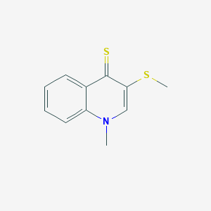 4(1H)-Quinolinethione, 1-methyl-3-(methylthio)-