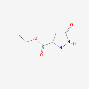 Ethyl 2-methyl-5-oxopyrazolidine-3-carboxylate