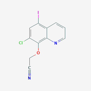 [(7-Chloro-5-iodoquinolin-8-yl)oxy]acetonitrile