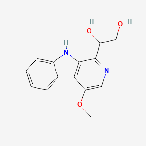 1-(4-Methoxy-9H-pyrido[3,4-b]indol-1-yl)ethane-1,2-diol