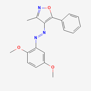 4-[(E)-(2,5-Dimethoxyphenyl)diazenyl]-3-methyl-5-phenyl-1,2-oxazole