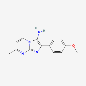 2-(4-Methoxyphenyl)-7-methylimidazo[1,2-a]pyrimidin-3-amine