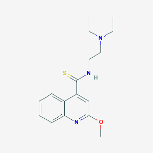 N-(2-(Diethylamino)ethyl)-2-methoxyquinoline-4-carbothioamide