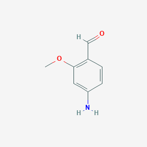 molecular formula C8H9NO2 B1289748 4-Amino-2-methoxybenzaldehyde CAS No. 1196-65-2