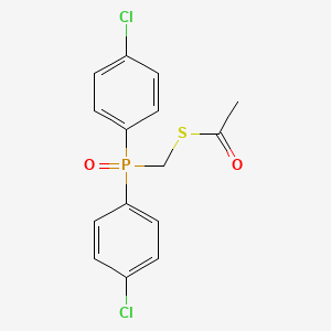 Ethanethioic acid, S-[[bis(4-chlorophenyl)phosphinyl]methyl] ester