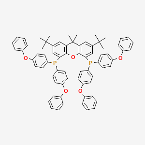 molecular formula C71H64O5P2 B12897571 (2,7-Di-tert-butyl-9,9-dimethyl-9H-xanthene-4,5-diyl)bis(bis(4-phenoxyphenyl)phosphine) 