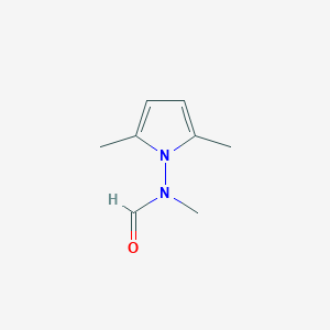 molecular formula C8H12N2O B12897603 N-(2,5-Dimethyl-1H-pyrrol-1-yl)-N-methylformamide CAS No. 143800-07-1