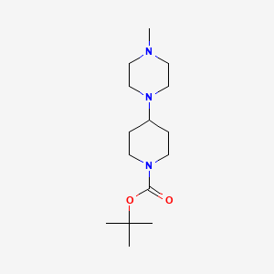 molecular formula C15H29N3O2 B1289768 叔丁基 4-(4-甲基哌嗪-1-基)哌啶-1-甲酸酯 CAS No. 190964-91-1