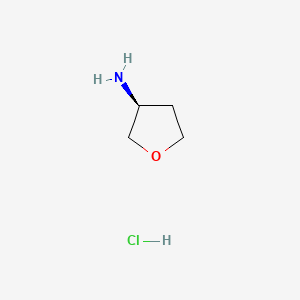 molecular formula C4H10ClNO B1289769 (S)-Tetrahydrofuran-3-amine hydrochloride CAS No. 204512-95-8