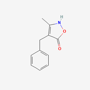 molecular formula C11H11NO2 B12897850 4-Benzyl-3-methylisoxazol-5(2H)-one CAS No. 87927-86-4