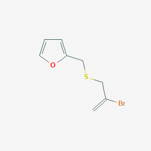 molecular formula C8H9BrOS B12897878 2-{[(2-Bromoprop-2-en-1-yl)sulfanyl]methyl}furan CAS No. 928836-37-7