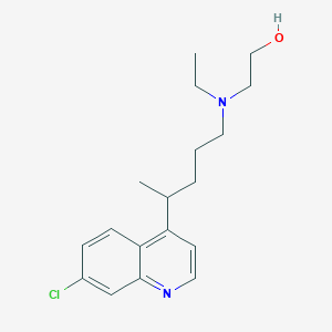 molecular formula C18H25ClN2O B12897965 2-((4-(7-Chloroquinolin-4-yl)pentyl)(ethyl)amino)ethanol CAS No. 106656-89-7