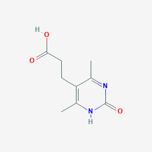 molecular formula C9H12N2O3 B1289799 3-(4,6-Dimethyl-2-oxo-1,2-dihydropyrimidin-5-yl)propanoic acid CAS No. 937669-19-7
