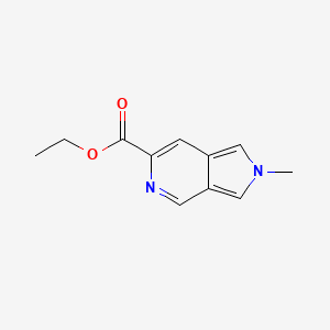 molecular formula C11H12N2O2 B12897999 Ethyl 2-methyl-2H-pyrrolo[3,4-c]pyridine-6-carboxylate 