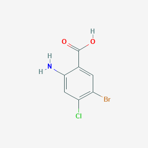 molecular formula C7H5BrClNO2 B1289807 2-Amino-5-bromo-4-chlorobenzoic acid CAS No. 50419-88-0