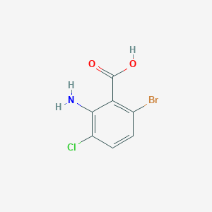 molecular formula C7H5BrClNO2 B1289808 2-Amino-6-bromo-3-chlorobenzoic acid CAS No. 1340518-19-5
