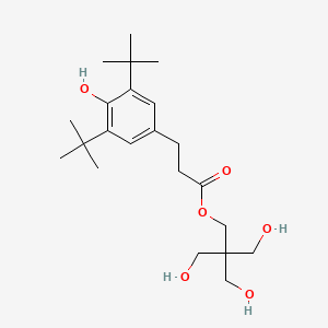molecular formula C22H36O6 B1289817 Pentaerythritol 3,5-di-tert-butyl-4-hydroxyhydrocinnamate CAS No. 26347-98-8