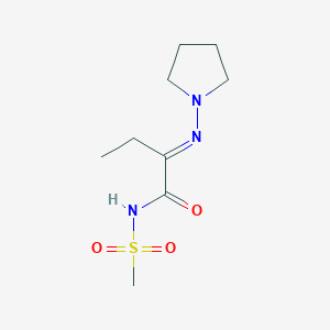 N-(Methylsulfonyl)-2-(pyrrolidin-1-ylimino)butanamide