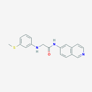 N-Isoquinolin-6-yl-N~2~-[3-(methylsulfanyl)phenyl]glycinamide