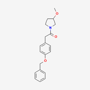 2-(4-(Benzyloxy)phenyl)-1-(3-methoxypyrrolidin-1-yl)ethanone