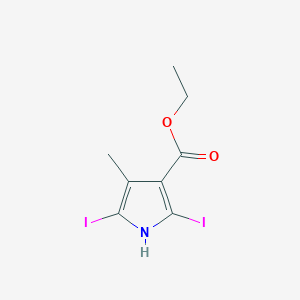 Ethyl 2,5-diiodo-4-methyl-1h-pyrrole-3-carboxylate