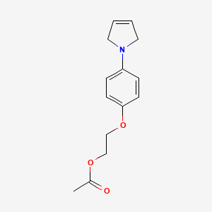 2-(4-(2,5-Dihydro-1H-pyrrol-1-yl)phenoxy)ethyl acetate