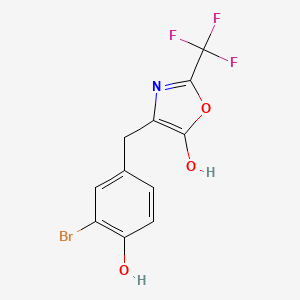 5-Oxazolol, 4-[(3-bromo-4-hydroxyphenyl)methyl]-2-(trifluoromethyl)-