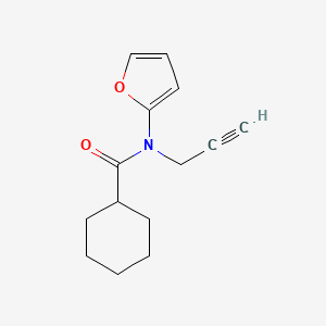 N-(Furan-2-yl)-N-(prop-2-yn-1-yl)cyclohexanecarboxamide