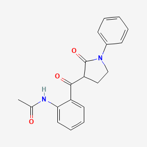 N-(2-(2-Oxo-1-phenylpyrrolidine-3-carbonyl)phenyl)acetamide