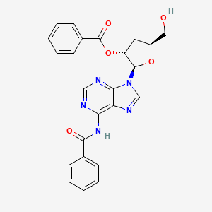 [(2R,3R,5S)-2-(6-benzamidopurin-9-yl)-5-(hydroxymethyl)oxolan-3-yl] benzoate