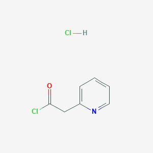 molecular formula C7H7Cl2NO B12898424 2-(Pyridin-2-yl)acetyl chloride hydrochloride 