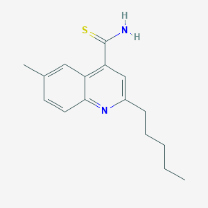 6-Methyl-2-pentylquinoline-4-carbothioamide