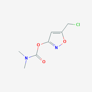 5-(Chloromethyl)-1,2-oxazol-3-yl dimethylcarbamate