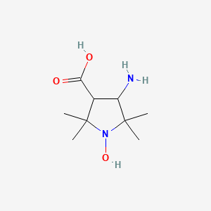 molecular formula C9H18N2O3 B1289852 3-Amino-1-oxyl-2,2,5,5-tetramethylpyrrolidine-4-carboxylic acid 