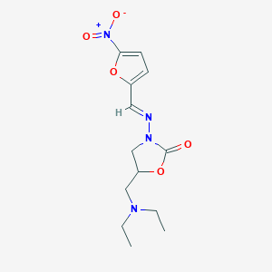 5-((Diethylamino)methyl)-3-(((5-nitrofuran-2-yl)methylene)amino)oxazolidin-2-one