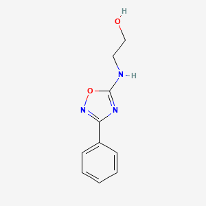 2-[(3-Phenyl-1,2,4-oxadiazol-5-yl)amino]ethan-1-ol