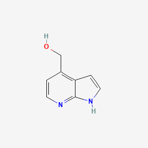 molecular formula C8H8N2O B1289856 (1H-pyrrolo[2,3-b]pyridin-4-yl)methanol CAS No. 936549-95-0
