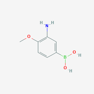 molecular formula C7H10BNO3 B1289858 (3-Amino-4-methoxyphenyl)boronic acid CAS No. 879893-98-8