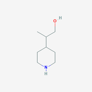 molecular formula C8H17NO B1289860 2-(Piperidin-4-yl)propan-1-ol CAS No. 89151-39-3