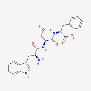 (S)-2-((S)-2-((S)-2-Amino-3-(1H-indol-3-yl)propanamido)-3-hydroxypropanamido)-3-phenylpropanoic acid