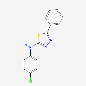 N-(4-chlorophenyl)-5-phenyl-1,3,4-thiadiazol-2-amine