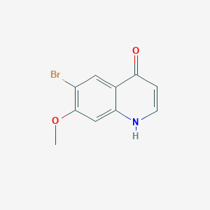 molecular formula C10H8BrNO2 B1289866 6-Bromo-7-methoxyquinolin-4-ol CAS No. 1361235-54-2
