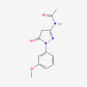 n-(1-(3-Methoxyphenyl)-5-oxo-4,5-dihydro-1h-pyrazol-3-yl)acetamide