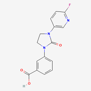 Benzoic acid, 3-[3-(6-fluoro-3-pyridinyl)-2-oxo-1-imidazolidinyl]-